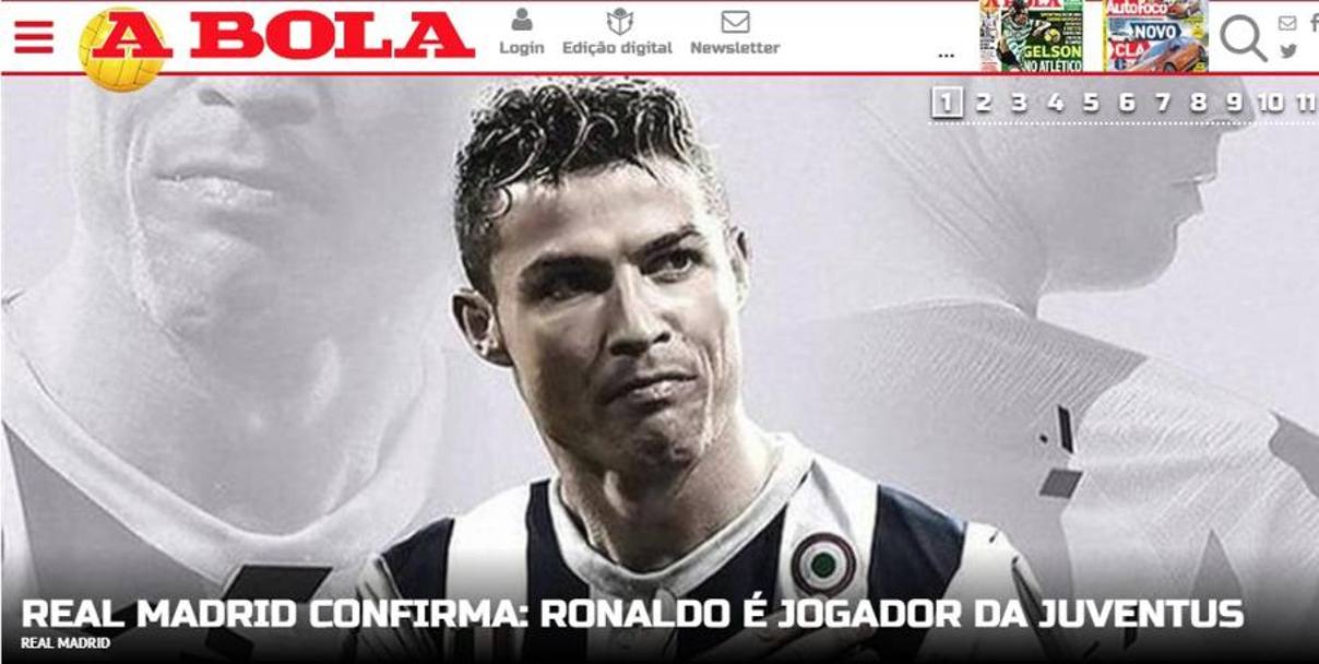 Ronaldo  portoghese e i media lusitani si lanciano con aperture 